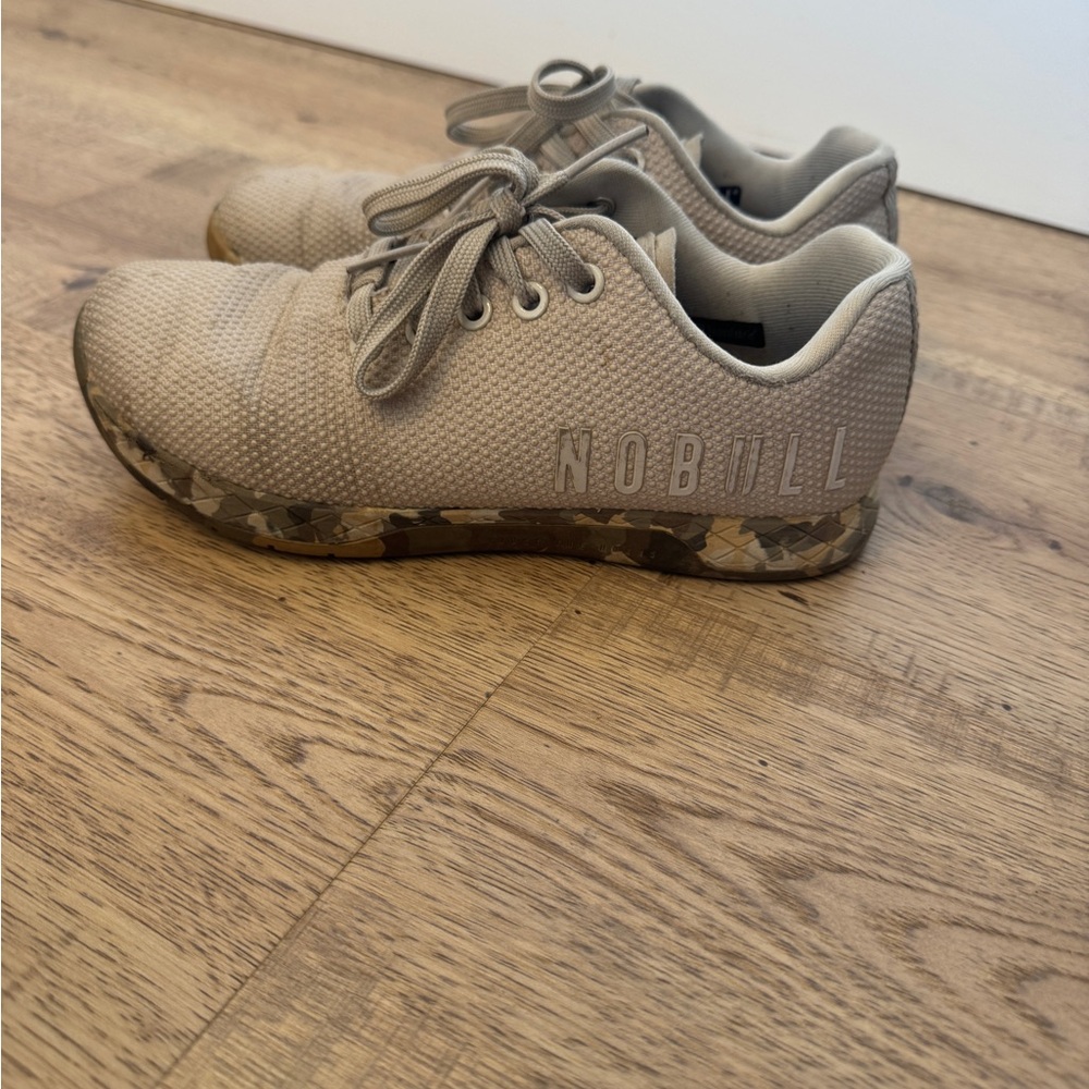 NOBULL Beige Sneakers with Camo Sole